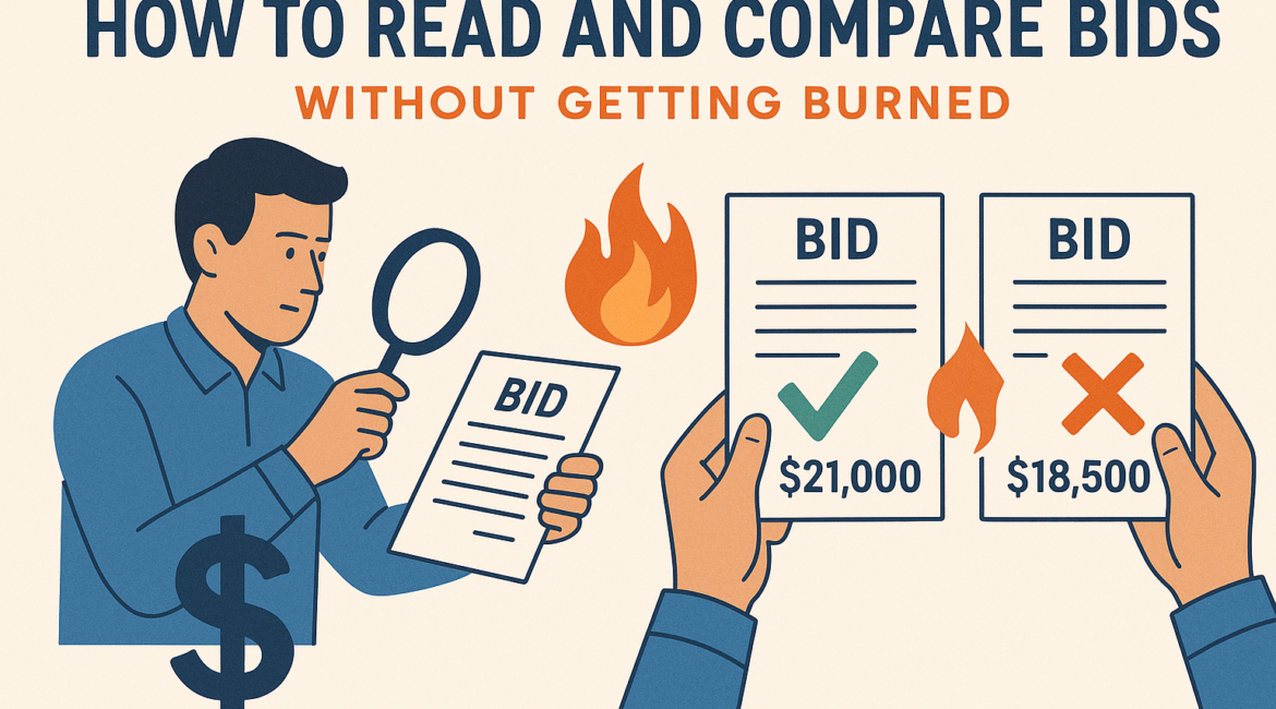Read and Compare Bids Without Getting Burned